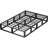 10 Inch Full Metal Bed Frame Round Corner Low Platform Bed Frames 3500 LBS Heavy Duty Steel Slats Support Mattress Foundation No Box Spring Needed, Noise Free, Easy Assembly, Black