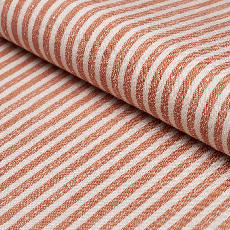 Mathis Ticking Stripe Fabric, Green