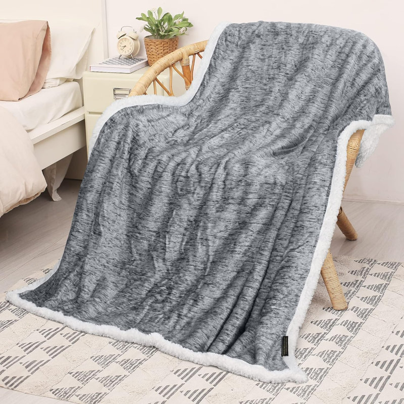 Jeté gris Sherpa