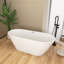 Baignoire de trempage autoportante en acrylique lustré 67 po x 31 po