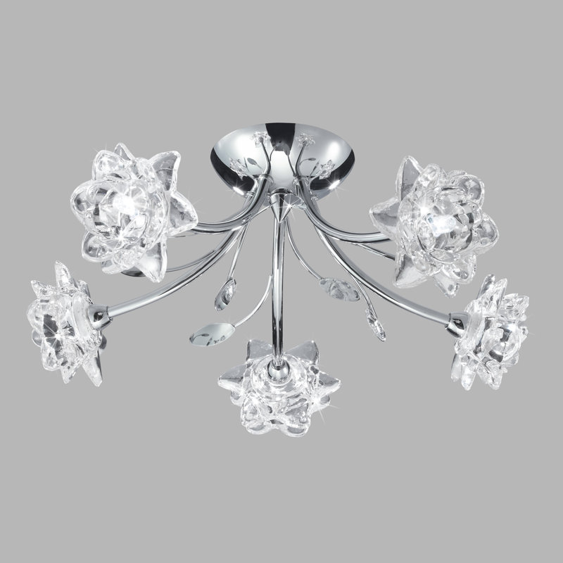Chaffins Glass Semi Flush Mount