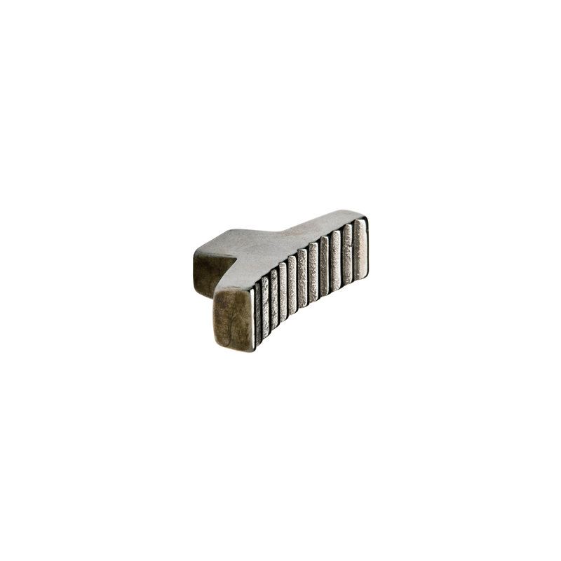 Ted Boerner Bronze Bar Knob, White Bronze Medium