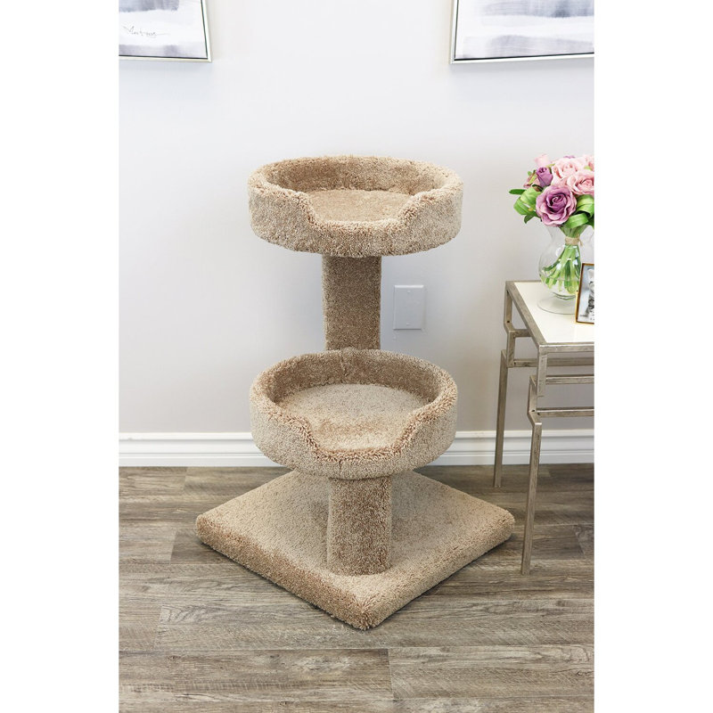 Solid Wood Cat Sleeper, Brown