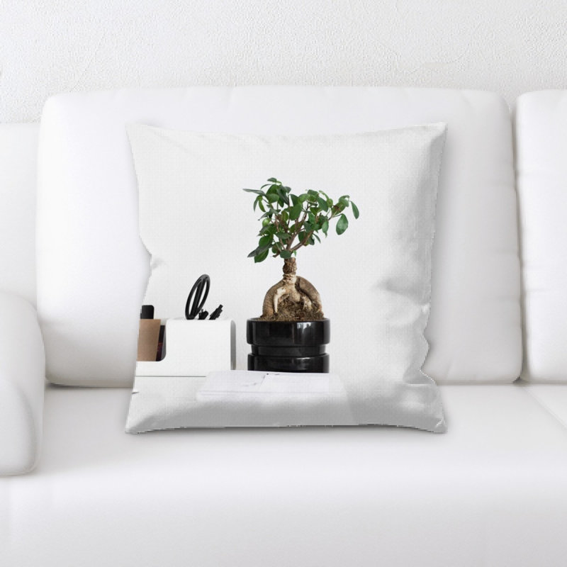 Microsuede Reversible Throw Pillow