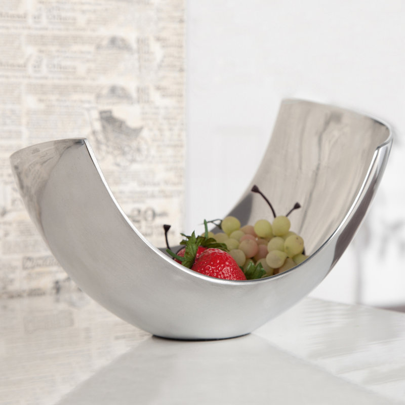 Pursell Aluminum Decorative Bowl, 32cm H x 35cm W x 20cm D