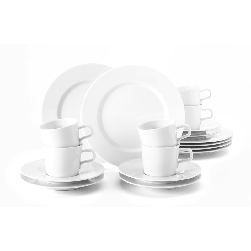 No Limits 18 Piece Bone China Dinnerware Set, Service for 6