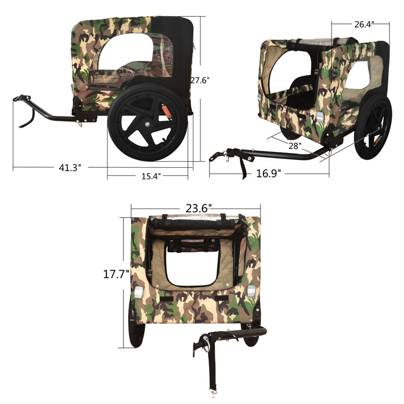 Foldable Pet Jogger Stroller, Camouflage
