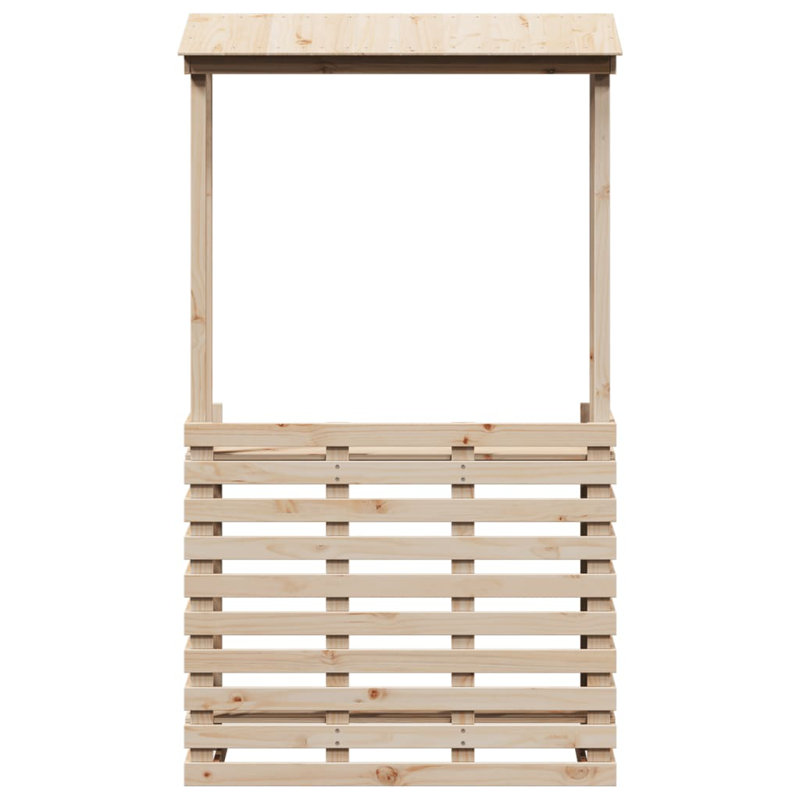 Delshire Rectangular Outdoor Bar Table , 112.5cm cm W 57cm cm D, Natural