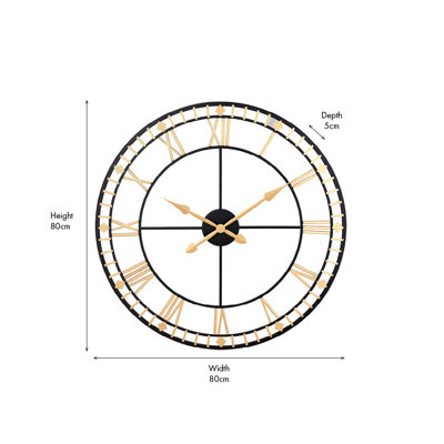 Beaver Creek Metal Wall Clock