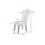 Ensemble de chaises rembourrées en similicuir à dossier large de 2 pièces