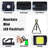 Keychain Work Light Keychain Flashlights 4 Light Modes,Keychain Light Emergency Light with Folding Bracket Bottle Opener for Fishing,Camping and Walking 2Pack