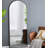 28x1x74" Celine Black Arch Body Mirror