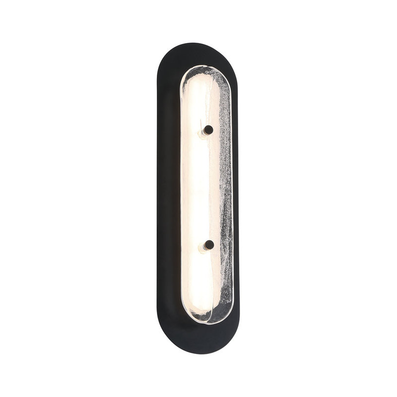 Gris, extérieur, thermolaqué noir, verre argenté, H 22 po x l 6 po x P 2,75 po