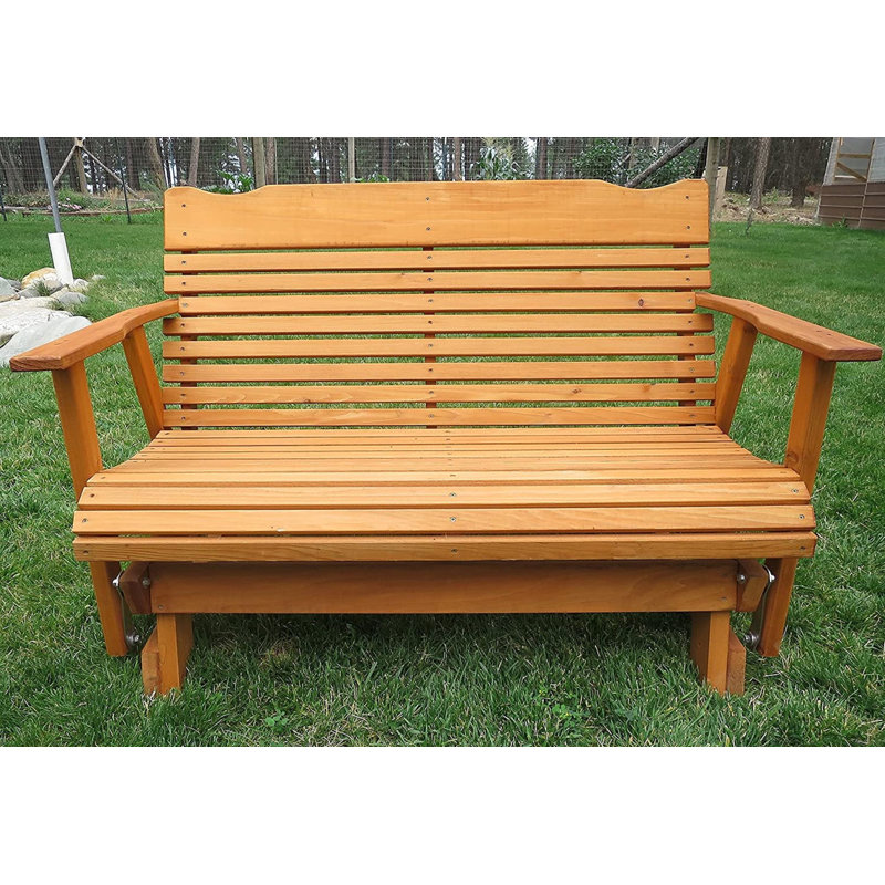 Reno Fauteuil oscillant en cèdre, fabrication Amish, Rouge