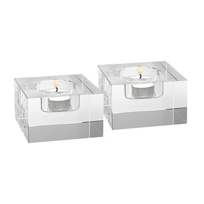 2'' H Glass Tabletop Candlestick