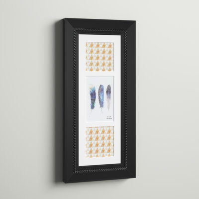 Black Matte Picture Frame with Mat