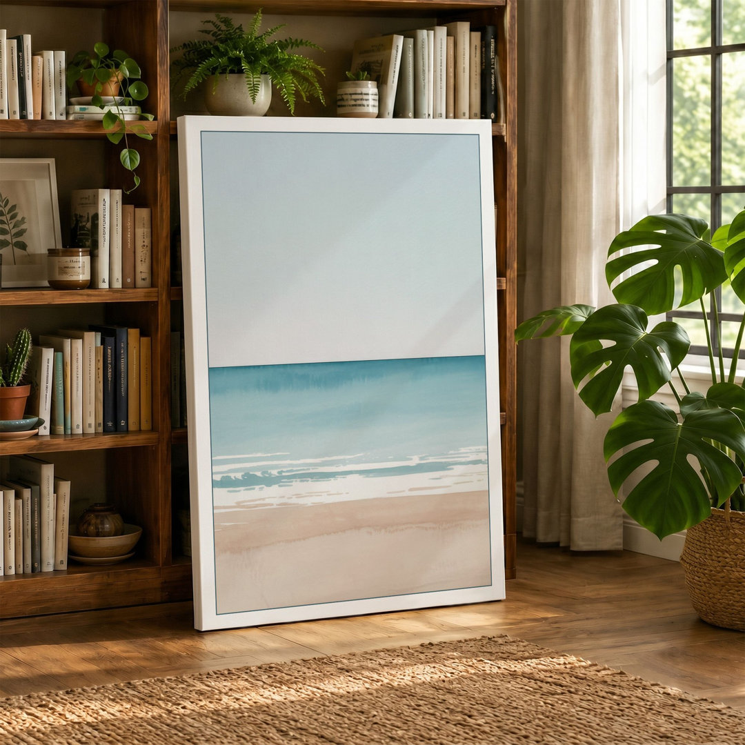 Calm Horizon Coastal - Wrapped Canvas