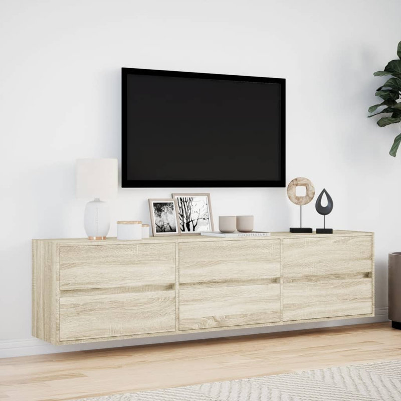 Daaud Unfinished TV Stand for TVs up to 24", Sonoma oak