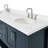 Magnolia 73" Double Bathroom Vanity in Midnight Blue, with 1.5 Pure White Quartz Top, Oval Sink-354118006-369368675