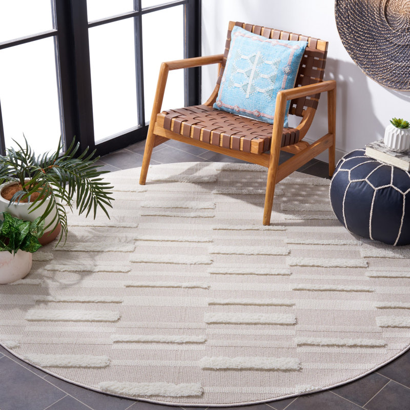 Tapis abstrait Trends Trends, Rond 6 pi 7 po
