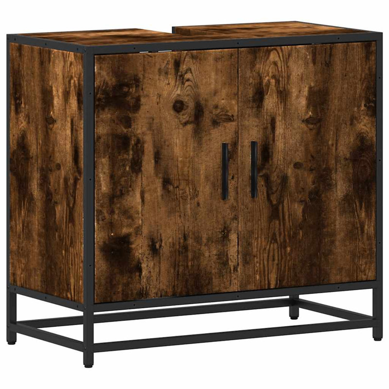 Amyri Bathroom Cabinet, Smoked Oak