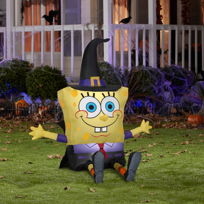 Spongebob comme sorcière gonflable