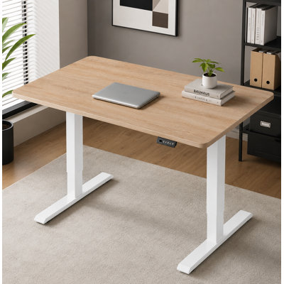 Maple-Top Electric Standing Desk: Freely Adjustable Height To Liberate Your Posture And Create A Healthy Workspace.