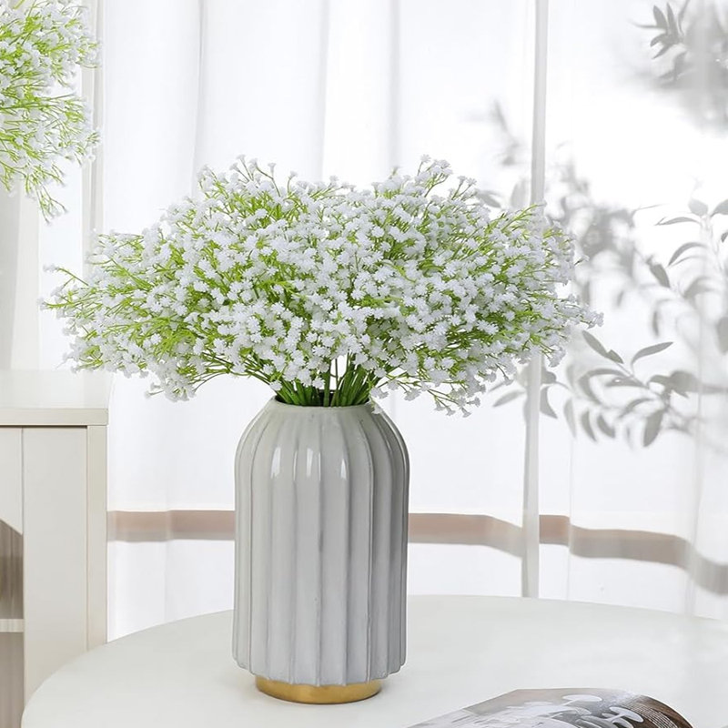 Arrangement floral Baby's Breath, White, H 21 po x l 9,8 po x P 9,8 po