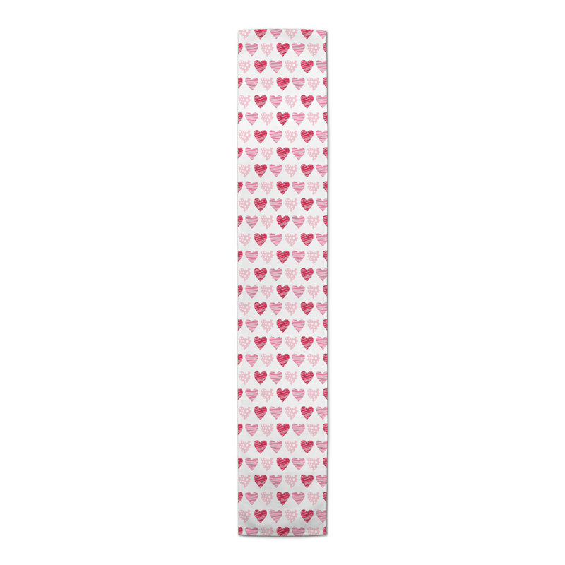 Agniv Valentine's Day Table Runner, 90" L x 16" W