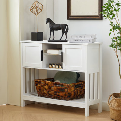 39.4" Console Table With Storage Shelf,Entryway Table,Sofa Table by Winston Porter