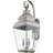 10in 3 Light Brushed Nickel Outdoor Wall Lantern Clear Beveled Glass Shade