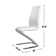 Orren Ellis Fenix Faux Leather Upholstered Metal Cantilever Chair 