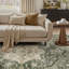 Soft Green Machine Washable Vintage Area Rug For Living Room, Bedroom-117397857-130544539