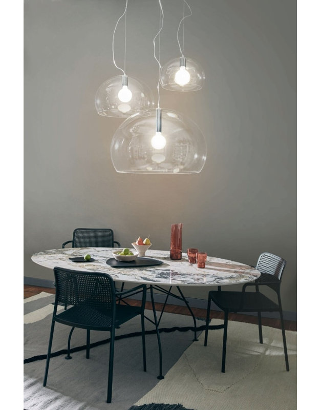 Luminaire suspendu FL / Y, Transparent, DIRIGÉ, Grand