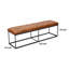 Banc en cuir véritable Moldenhauer