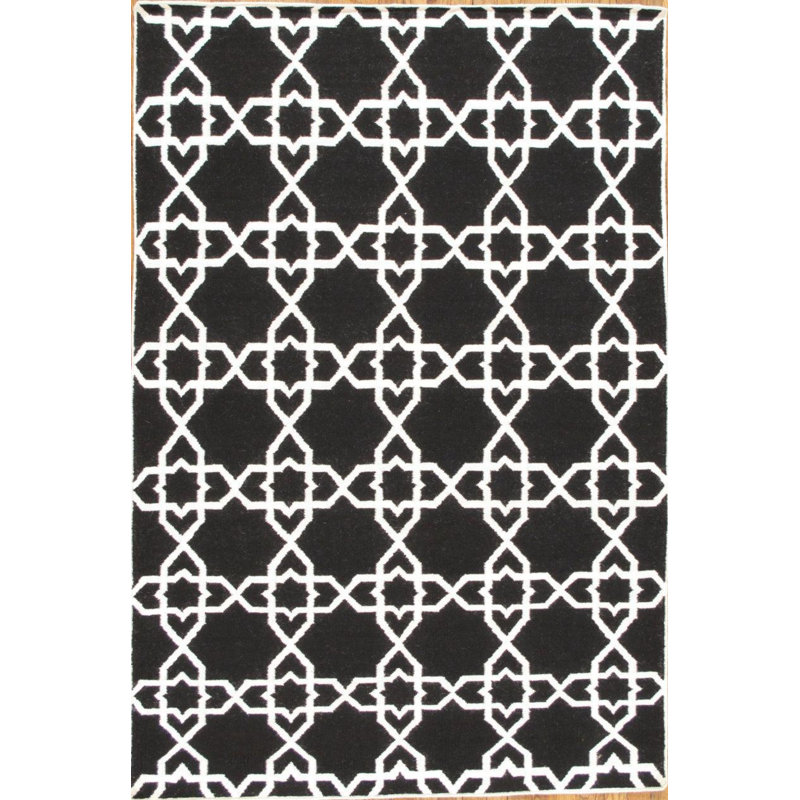 Moroccan Area Rug in Black