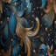 Motif cachemire céleste II - velours glamour - obscurcissant - 1 panneau-107596732