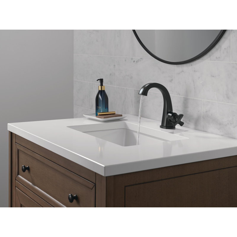 Single Handle Bathroom Faucet, Matte Black