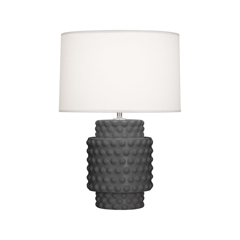 Dolly Table Lamp, 21.5" H x 15" W x 15" D, Matte Ash