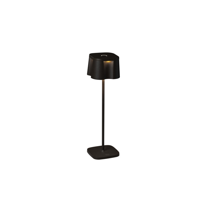 Nice Cordless Table Lamp - USB Rechargeable, Dimmable LED, 3 Modes, Sleek Design, Black
