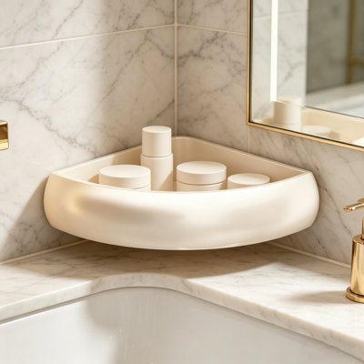 Étagère d'angle pour salle de bain Triangles