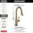 Essa Pull Down Sprayer Touch Bar Faucet, Single Handle Touch Prep Sink Faucet-94885299