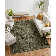 Tapis vert olive / brun Mehndi