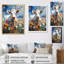 «Cow Cow Floral Grazing II», reproduction sur toile-1114450666-1114450664