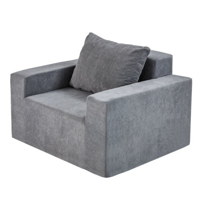 Sofa In A Box Foam Sofa Couch With Pillow, Bean Bag Chairs  Adults Stuffed High-Density Foam, Large Bean Bag Sofa  Living Room  Gaming Room