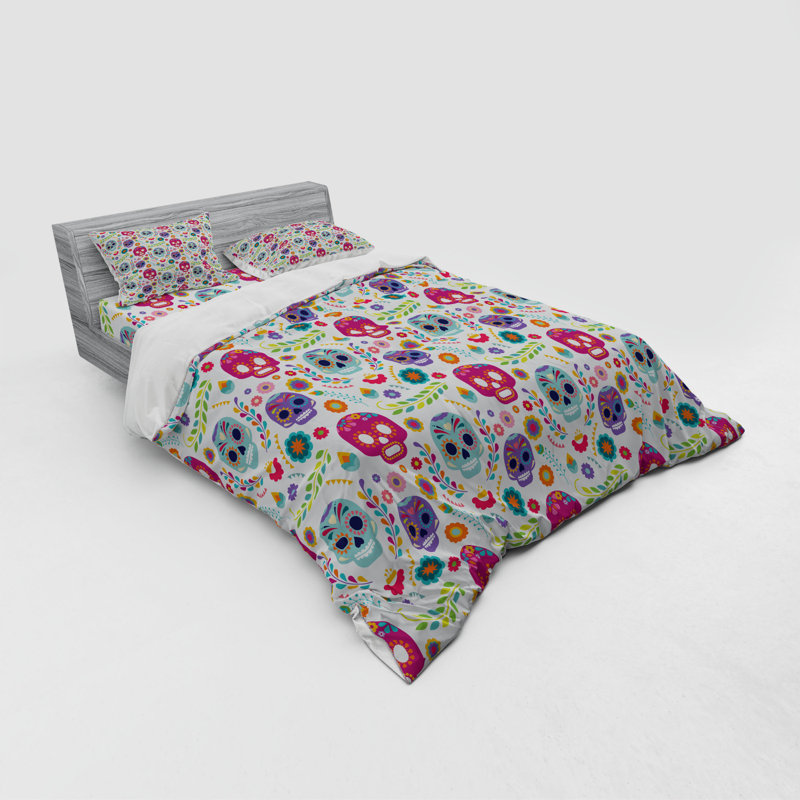 Mexican Duvet Cover, Queen Duvet Cover + 3 Additional Pieces