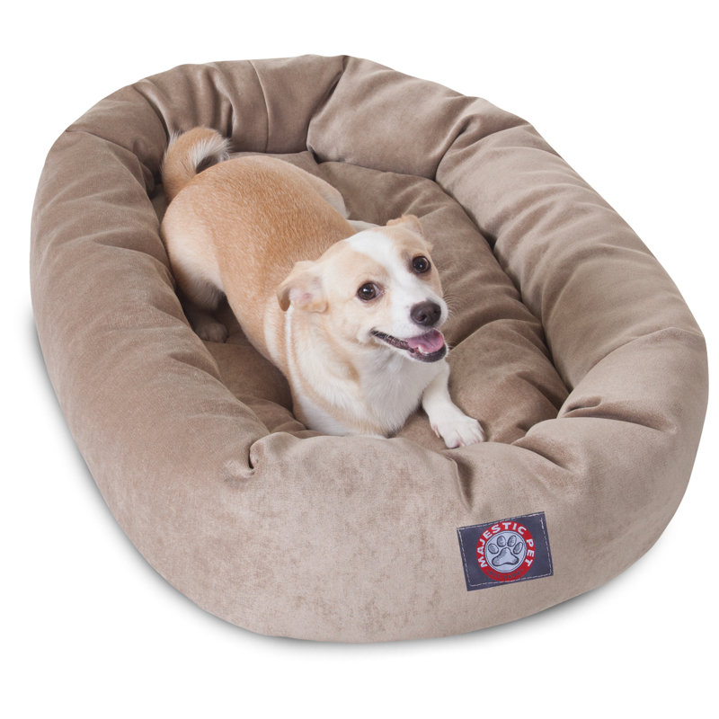 Lit ovale pour animal de compagnie, Moyen (l 18 po x P 32 po x H 7 po), Perle