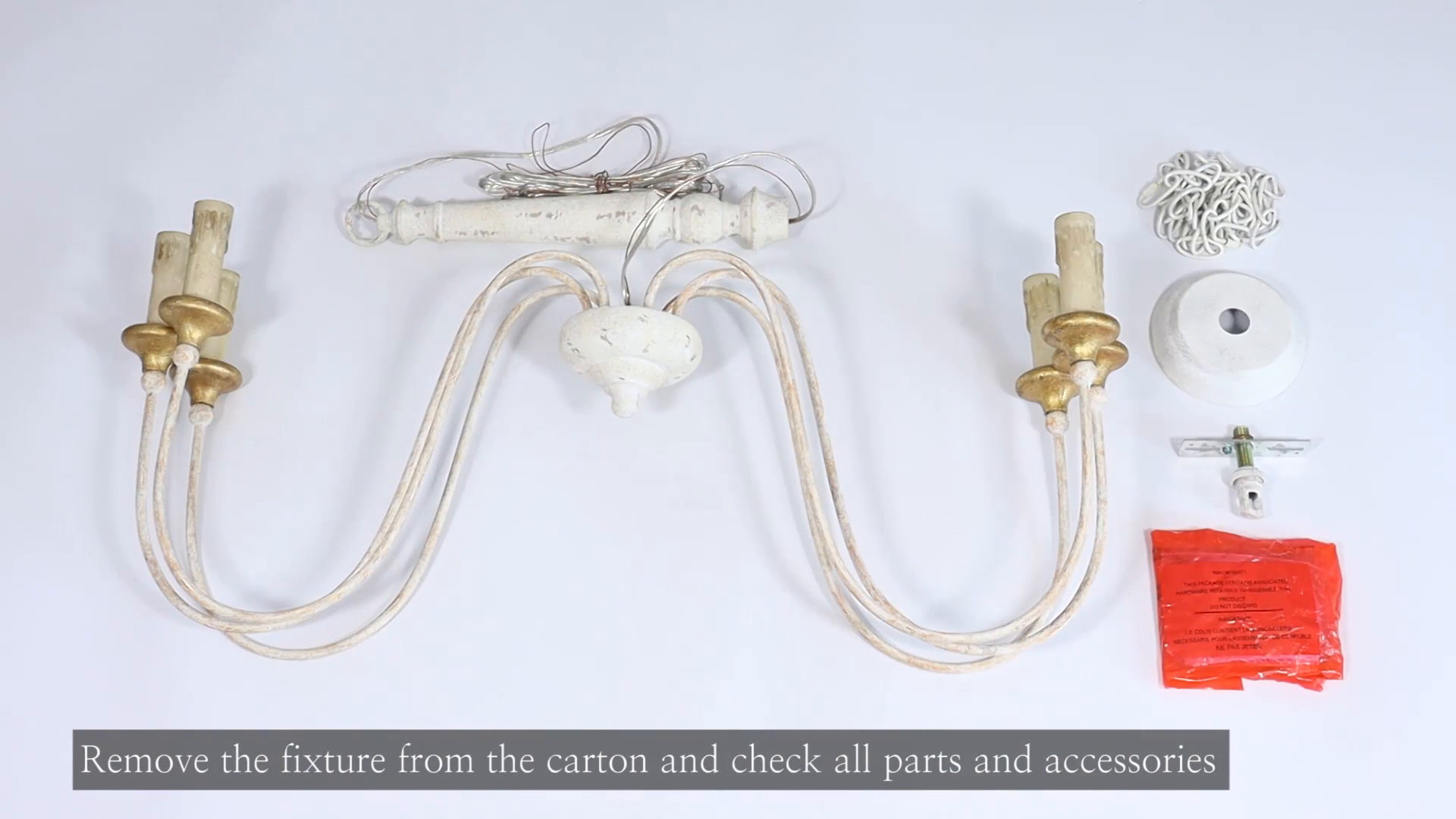 One Allium Way® Gravitt 6 - Light Candle Style French Country