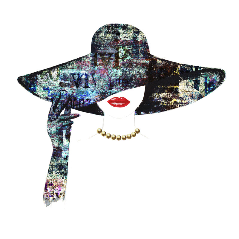 «Bazett Woman», peinture sur toile, H 12 po x l 12 po