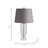 Neutral Clear Glass, 26" Gray Table Lamp - 15" x 15" x 26"